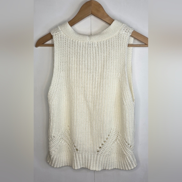 Gentle Fawn Cream,knit, Button Up, Sweater Vest. Small - Picture 6 of 15